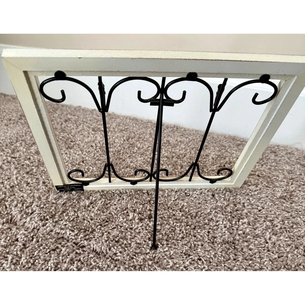 Hobby Lobby Scrollwork Picture Frame Cream Bronze 11.5x8.5 Excellent Distressed
